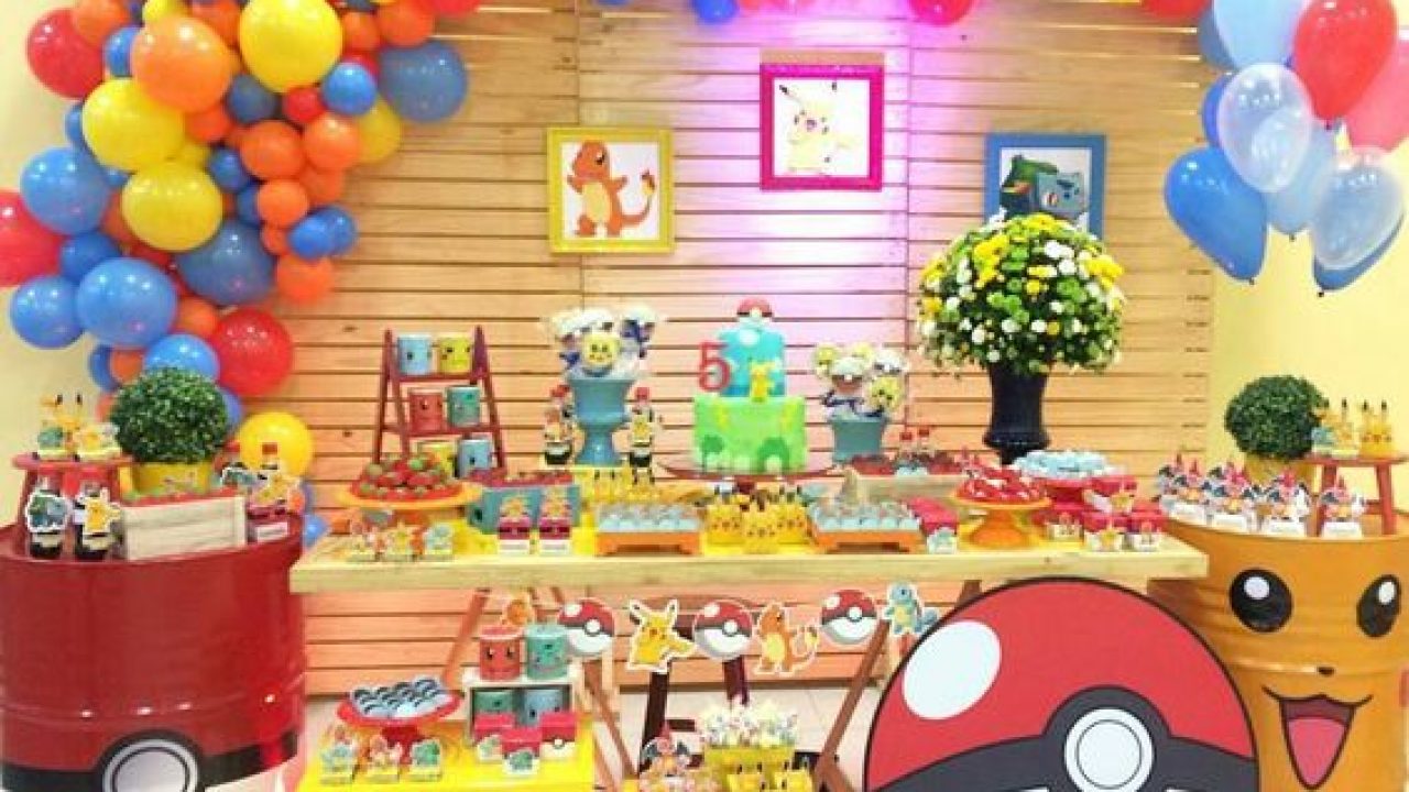 Fiesta temática de Pokemon  Invitaciones, decoraciones y más
