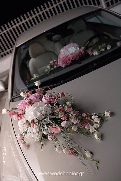 Rosas para decoración de auto de quinceaños