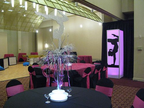 Centro de mesa para fiesta de 15 años temática de bailarina