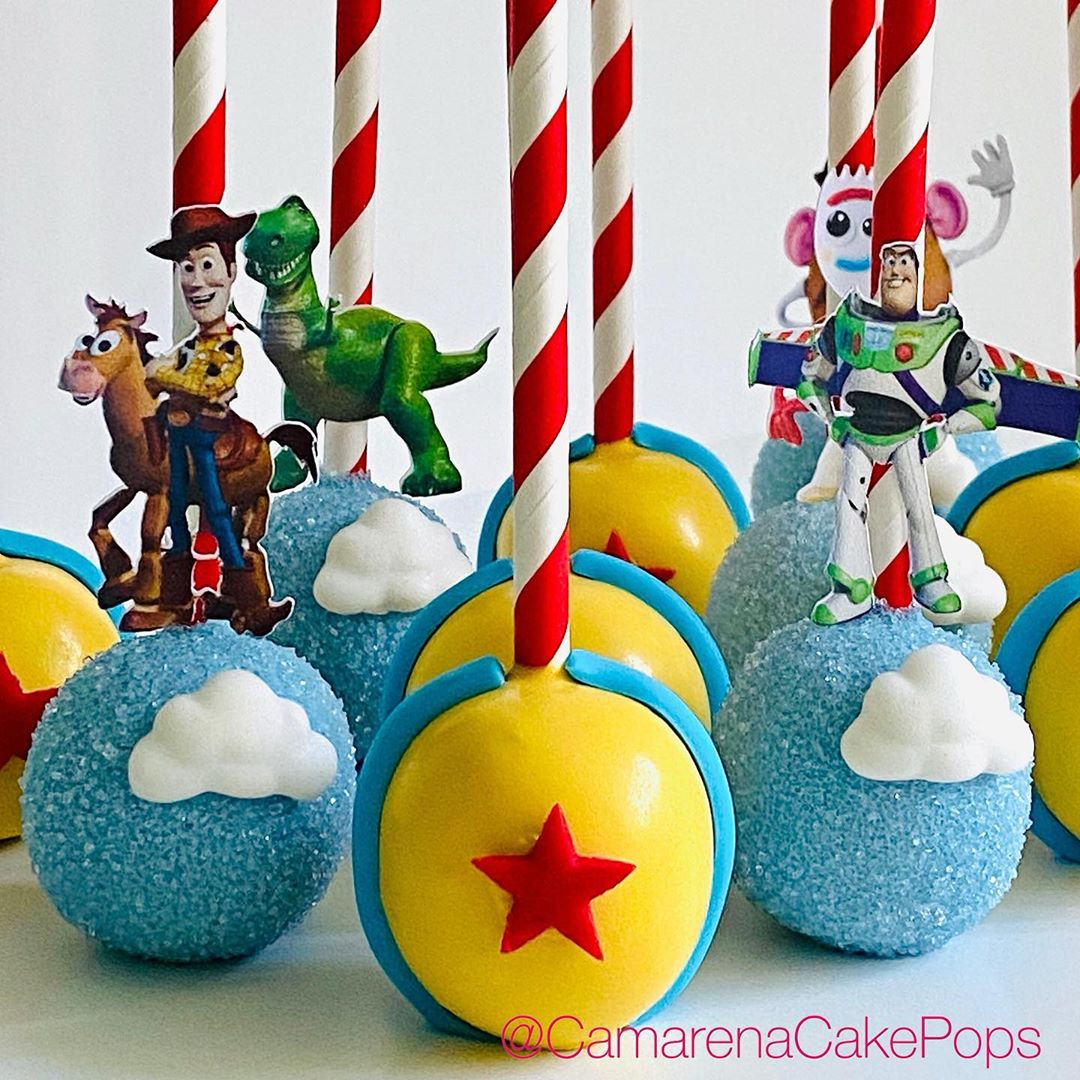 Cake pops de toy story para fiesta