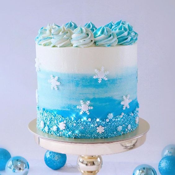 Pastel para cumpleaños con tema de Frozen