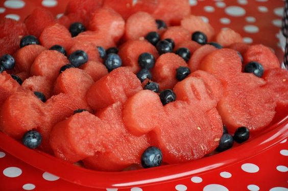 Decoración de Mickey Mouse para fruta