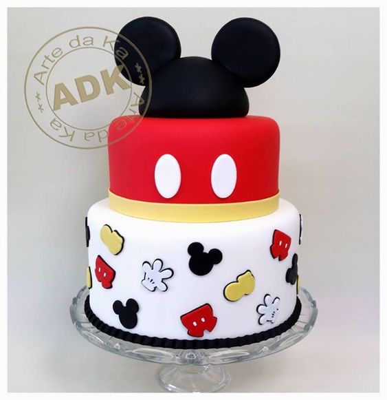 Pastel decorativo de Mickey Mouse