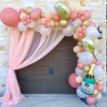 Backdrops con globos para fiestas drive by