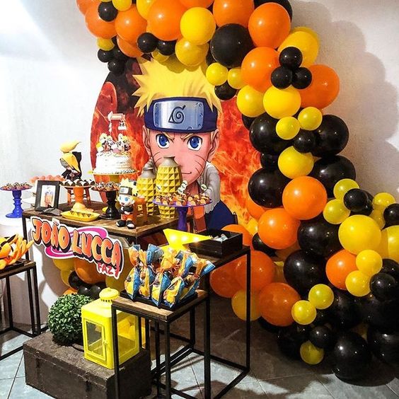 decoración de fiesta de cumpleaños Globos de decoración de cumpleaños para niños KBD Naruto Naruto1 suministros de decoración de fiesta de cumpleaños decoración de cumpleaños 