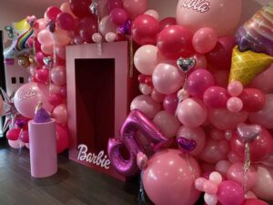 Decoración para fiesta temática de Barbie