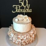 Diseños de pastel para una fiesta de cumpleaños 50 para mujer