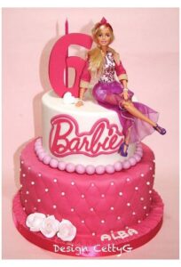 Diseños de pasteles para fiesta temática de Barbie