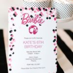 Invitaciones para fiesta de Barbie