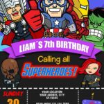 Invitaciones para fiesta de superheroes