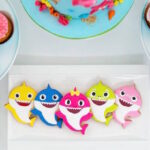 Souvenirs para fiesta de baby shark para niña