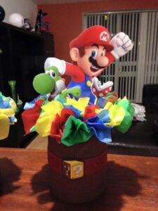 Centros de mesa para fiesta de Mario Bros