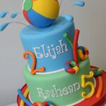 Diseños de pastel para cumpleaños en alberca