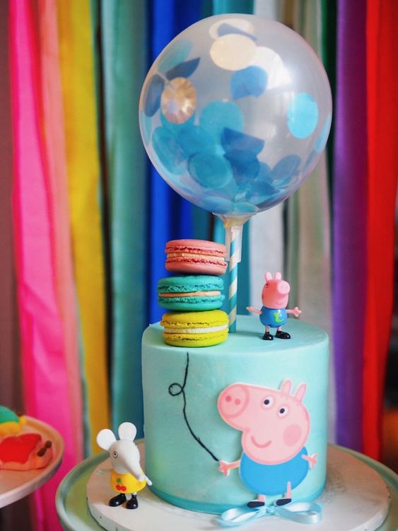 Diseños de pastel para fiesta de George Pig