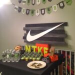 Mesas de postres para fiesta temática de Nike