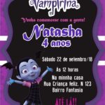 Invitaciones para fiesta de vampirina