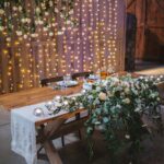 Hermosos arreglos para mesa de novios para boda en otoño