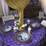 Centros de mesa para fiesta temática de sirena