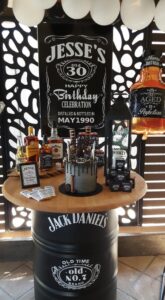 Fiesta para hombre temática de Jack Daniels