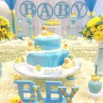 Diseños de pasteles para baby shower de patito