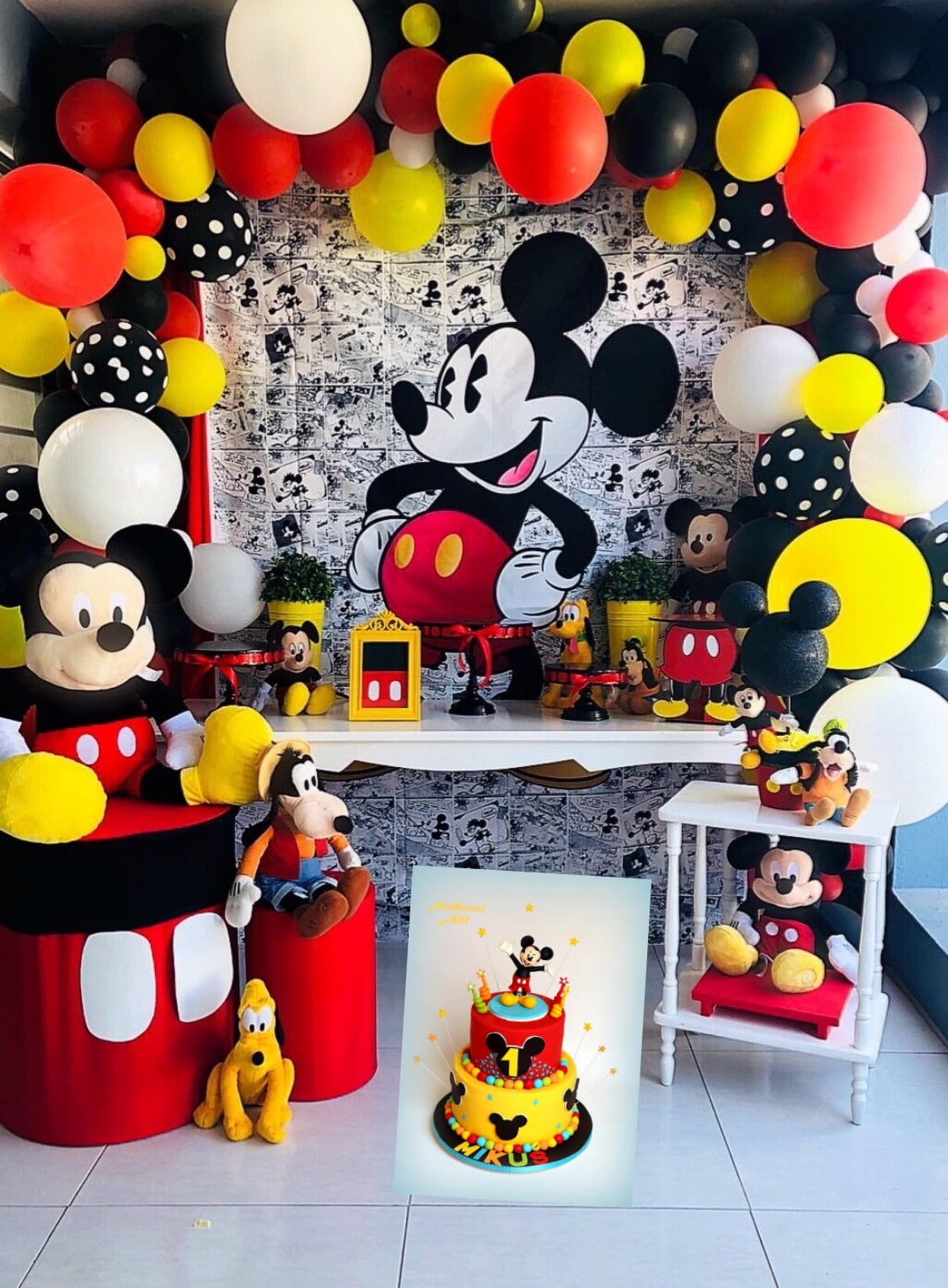 Mesa principal de Mickey Mouse